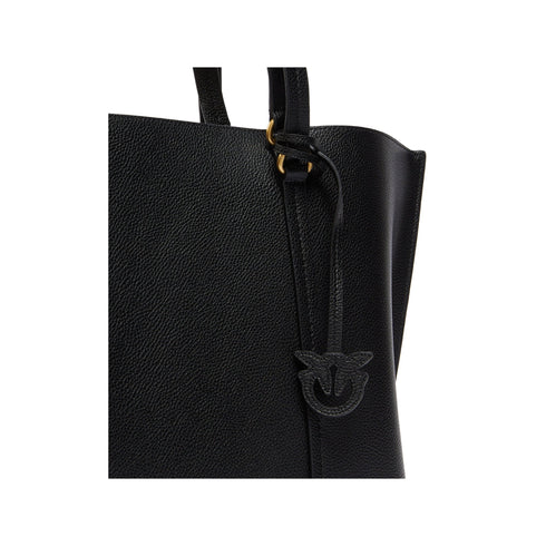 Pinko Borsa a spalla Borsa Donna shopper Carrie Big Nero oro - Francavilla Moda